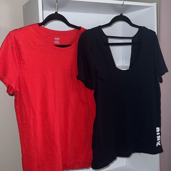 Pink Basic Tees (Crew Neck and V-Neck) - Picture 3 of 9